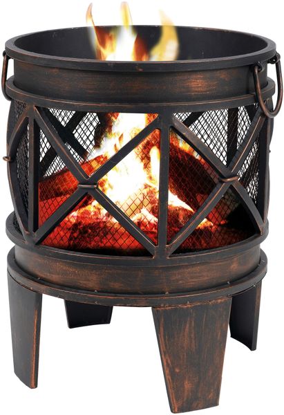 tepro Feuerstelle Gracewood 42 x 53 x 42 cm (B x H x T) Schwarz/Bronze günstig online kaufen