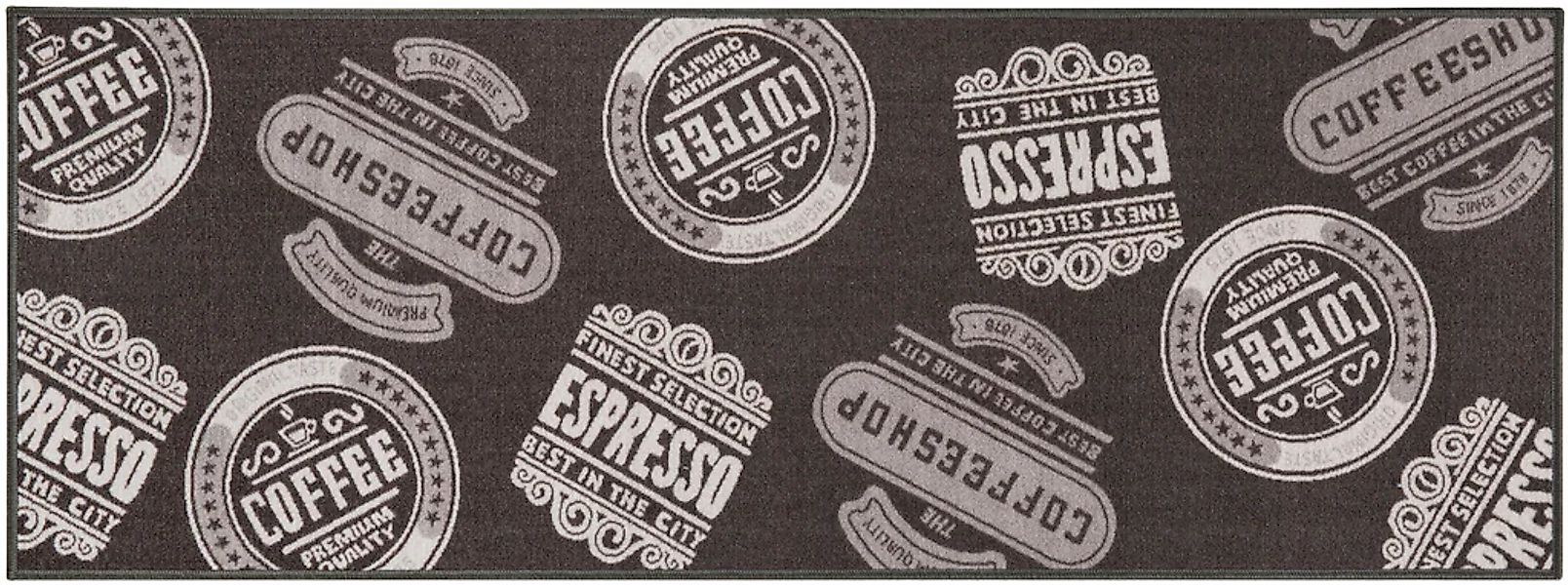 Andiamo Küchenläufer »Coffeeshop«, rechteckig, 5 mm Höhe, mit Schriftzug, K günstig online kaufen
