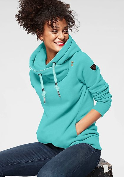 Ragwear Kapuzensweatshirt GRIPYBUTTON Sweater mit rustikalen günstig online kaufen