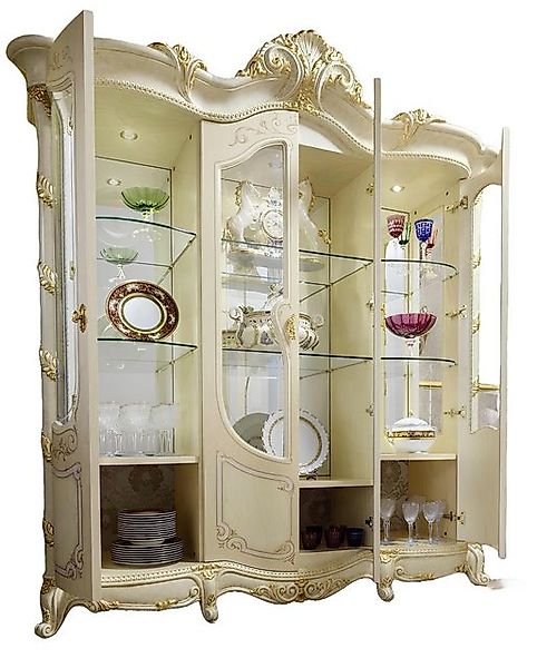 Xlmoebel Vitrine Neue luxuriöse Holzvitrine - Klassische Wohnzimmerschränke günstig online kaufen