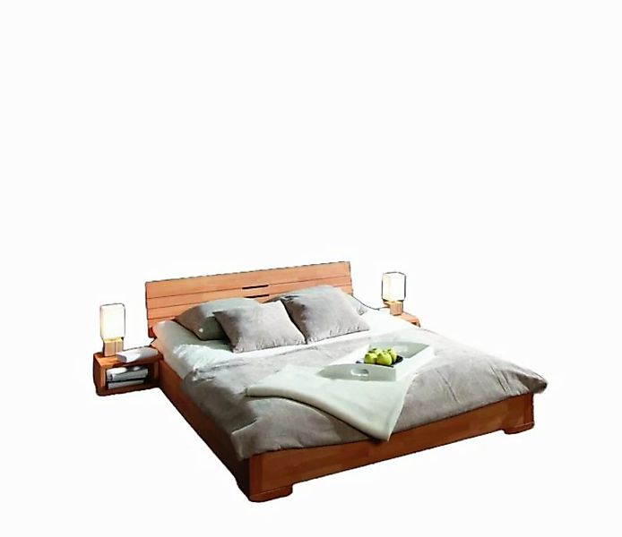 Natur24 Bett Bett Bento 10 Sonderlänge 180x190 Kernbuche Holzkopfteil und H günstig online kaufen