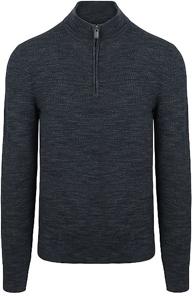 Suitable Pine Knit Half Zip Pullover Navy - Größe M günstig online kaufen