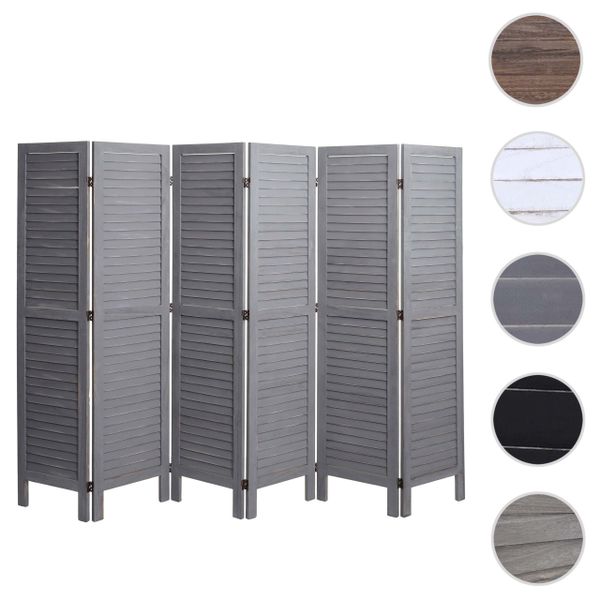 MCW Paravent MCW-G30-240, 6-teiliger Paravent, Fensterladenoptik, günstig online kaufen