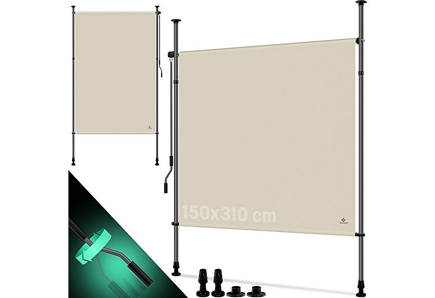 KESSER Senkrechtmarkise Klemmmarkise Ausziehbar Blickdicht Vertikal Markise günstig online kaufen