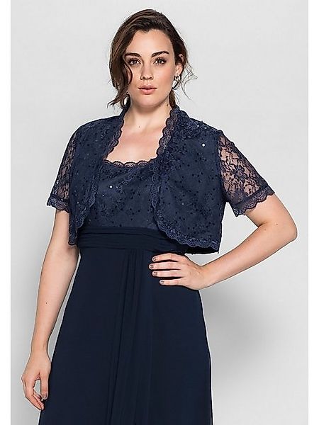 Sheego Bolerojacke Große Größen Mit farblich passenden Pailletten besetzt günstig online kaufen