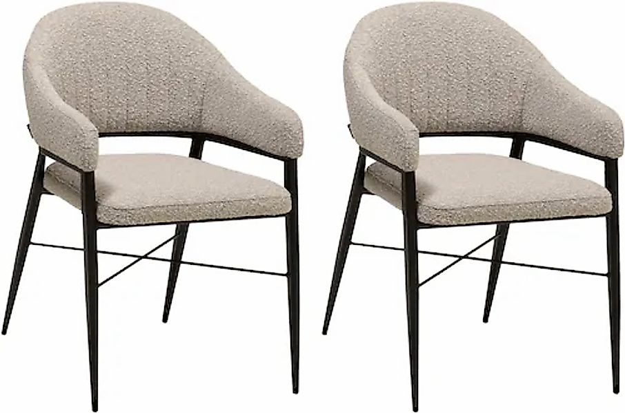 OMG Design Armlehnstuhl »Roma« (Set) 2 Stk. Stoff bequemer Esszimmerstuhl, günstig online kaufen