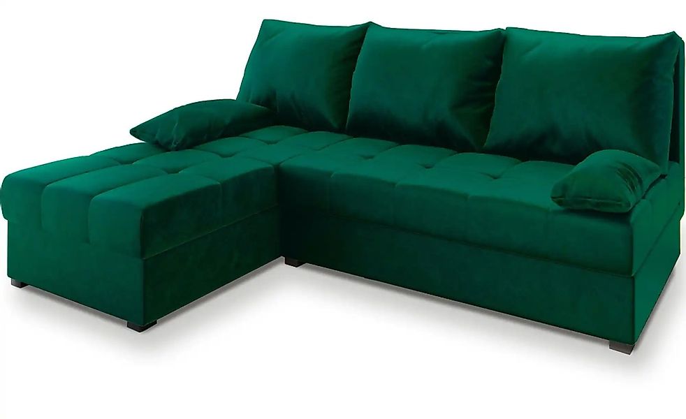 MASSENO Ecksofa mit Schlaffunktion Rita ¦ grün ¦ Maße (cm): B: 200 H: 85 Po günstig online kaufen
