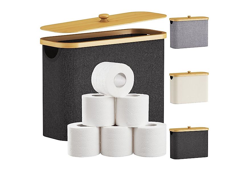 Lifewit Papiertuchbox Toilettenpapier Aufbewahrungskorb, Bambus Badezimmer günstig online kaufen