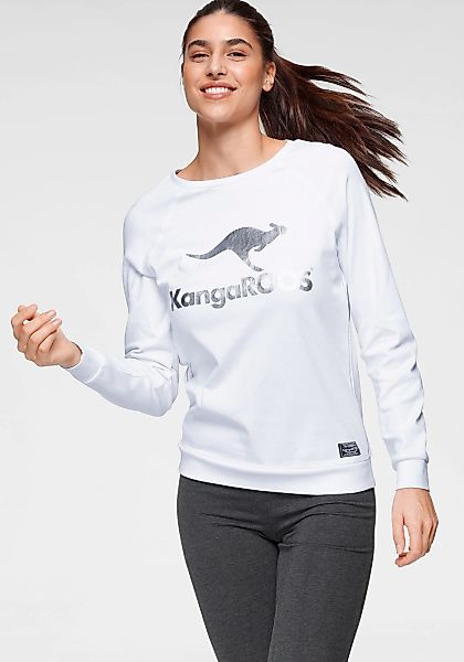 KangaROOS Sweatshirt Langarm, figurumspielender Schnitt, mit günstig online kaufen