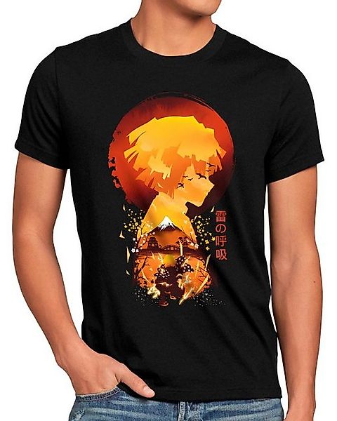 style3 T-Shirt Fire Breath demon slayer anime japan manga cosplay günstig online kaufen