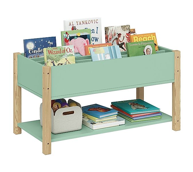 Bellabino Kinderregal Teme mit Fächern und Ablagefach, Bücherregal, Spielze günstig online kaufen