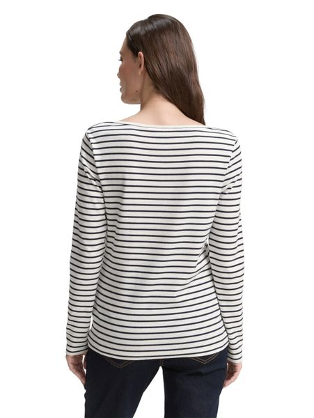 TOM TAILOR Langarmshirt mit Streifen Muster günstig online kaufen