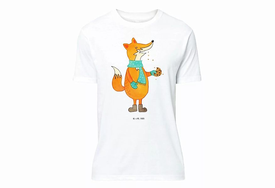 Mr. & Mrs. Panda T-Shirt Fuchs Keks - Weiß - Geschenk, Geburstag, Weihnacht günstig online kaufen