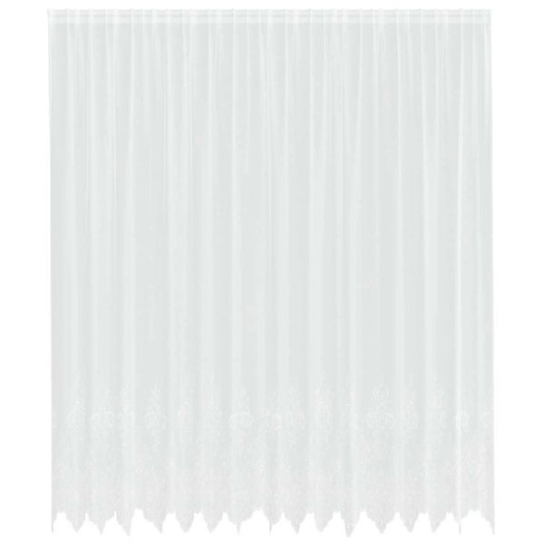 vidaXL Spitzenvorhang mit Vorhängen Weiß 400x260cm Polyester 4107914 günstig online kaufen