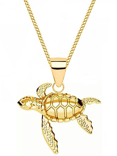 Goldene Hufeisen Kette mit Anhänger Halskette günstig online kaufen