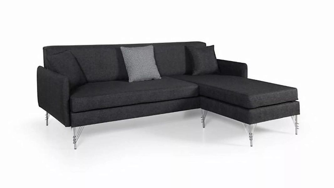 JVmoebel Ecksofa Schwarzes Designer Luxuriöses Polster L-Form Sofa Robuste günstig online kaufen
