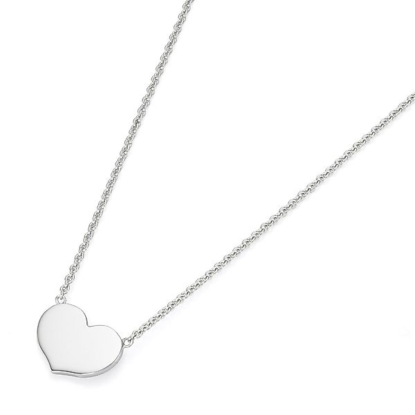 Smart Jewel Herzkette "Romantisch, Herz als Mittelteil, Silber 925" günstig online kaufen