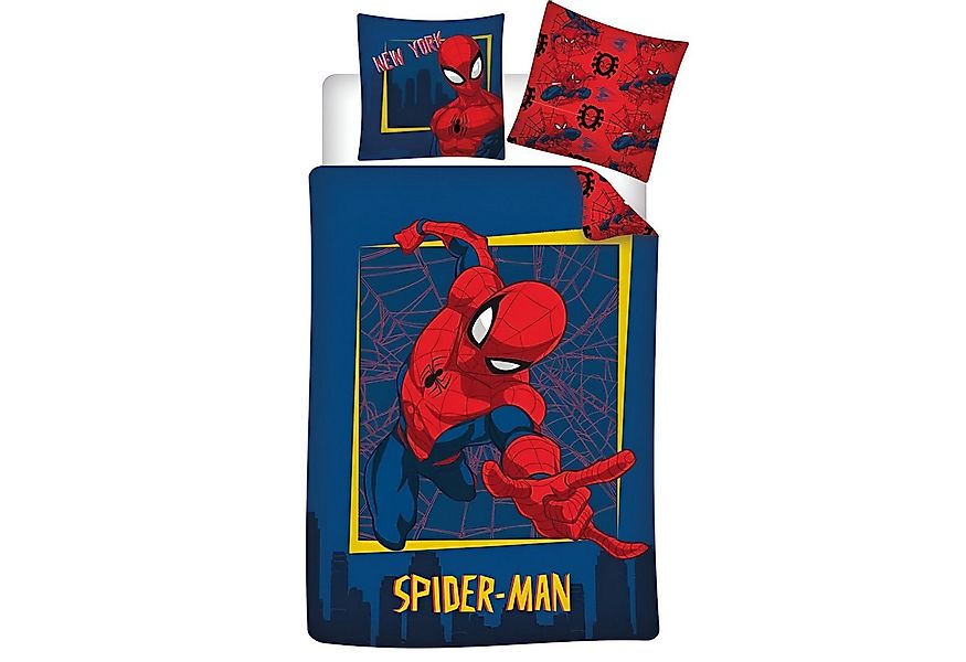 MARVEL Bettwäsche Marvel Spider-Man Jungen Flanell Bettwäsche Set, Flanell, günstig online kaufen