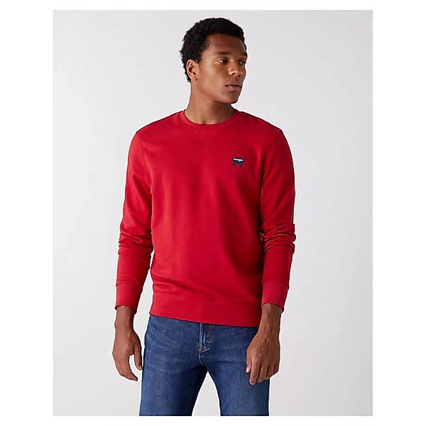 Wrangler Sign Off Crew Sweatshirt S Red günstig online kaufen