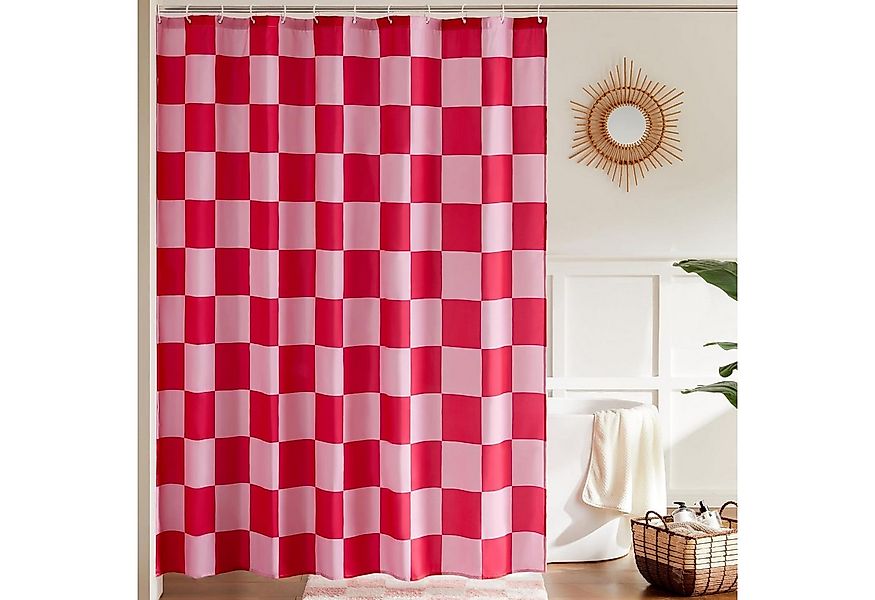 FOUORTUNATE-BEE Duschvorhang Karierter Duschvorhang für Badezimmer Hübsches günstig online kaufen