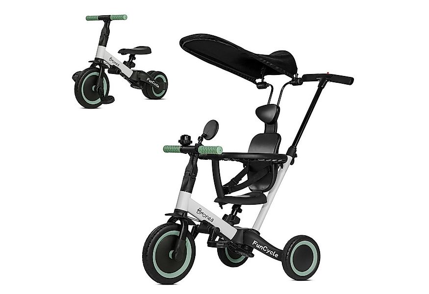 Bronea Dreirad FunCycle 5-in-1 ab 1,5 Jahr mit Schubstange Wächst mit Ihrem günstig online kaufen
