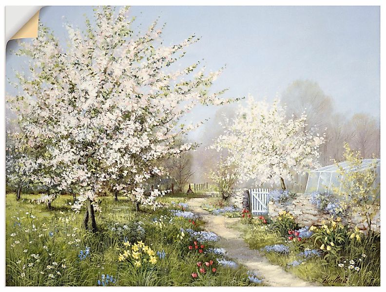 Artland Wandbild "Frühlingsblüten", Wiesen & Bäume, (1 St.), als Leinwandbi günstig online kaufen