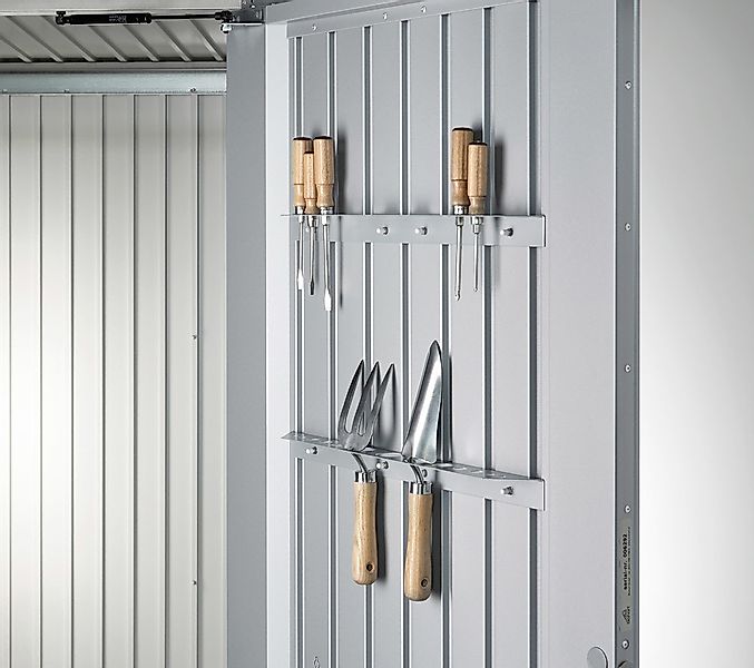 Biohort 2 Werkzeughalter für Highboard Silber-Metallic günstig online kaufen
