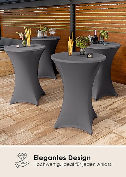 Gräfenstayn Stehtischhusse Stretchbezug Stehtisch Hussen, Elegante günstig online kaufen