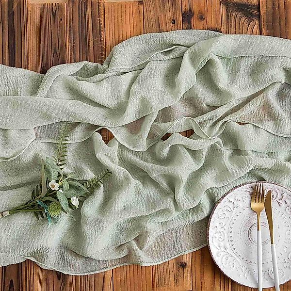 NUODWELL Tischläufer Käsetuch-Tischläufer 90x300 cm, Rustikal günstig online kaufen