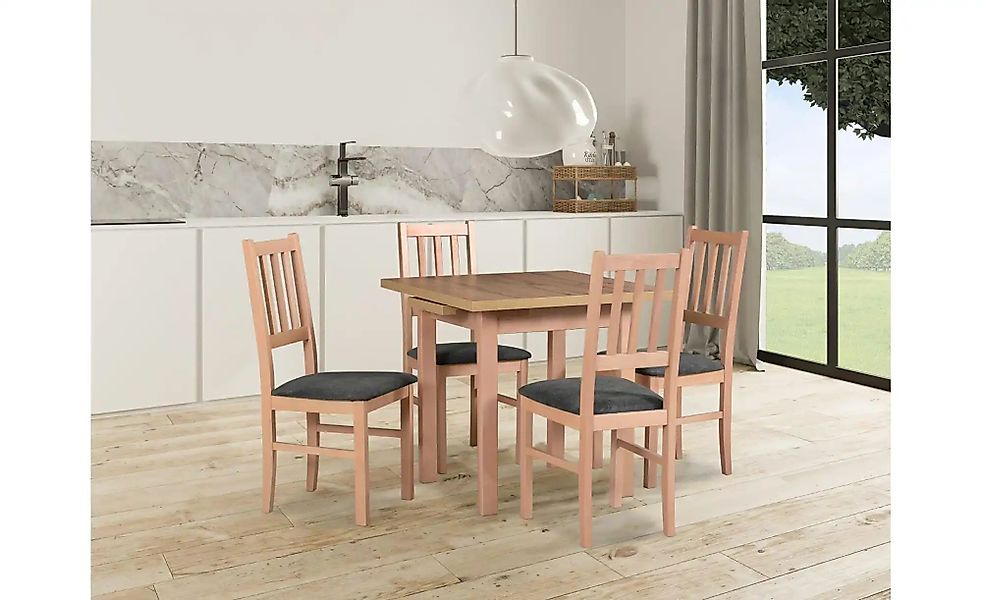 Esszimmerstuhl 2er-Set   ¦ gold ¦ Maße (cm): B: 43 H: 94 Stühle > Küchenstü günstig online kaufen