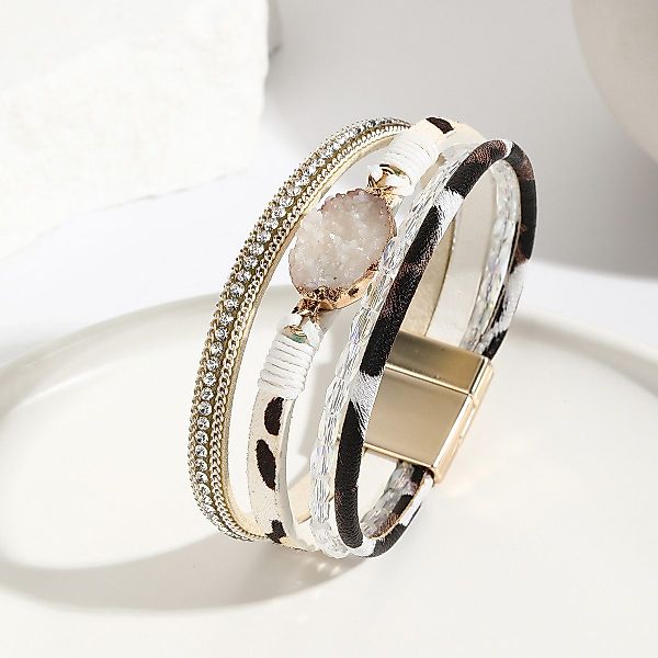 KARMA Lederarmband Damenarmband Wickelarmband Damen Magnetverschluss günstig online kaufen