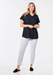 GOLDNER T-Shirt Shirt mit V-Ausschnitt (CURVY, günstig online kaufen
