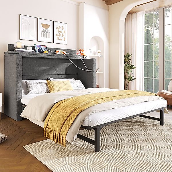 Flieks Schrankbett Umwandelbares Polsterbett 140x200cm mit günstig online kaufen