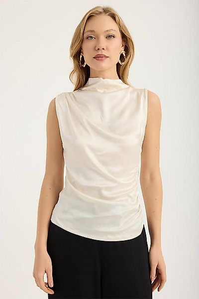 HomeStore Blusentop Ärmellose Drapierte Bluse - Linke Seite günstig online kaufen