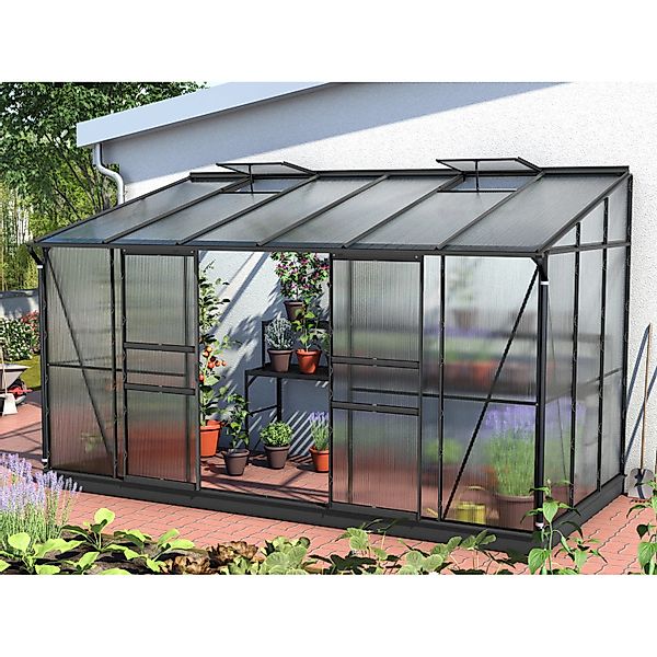 Vitavia Gewächshaus Ida 7800 Schwarz 7,8 m² günstig online kaufen