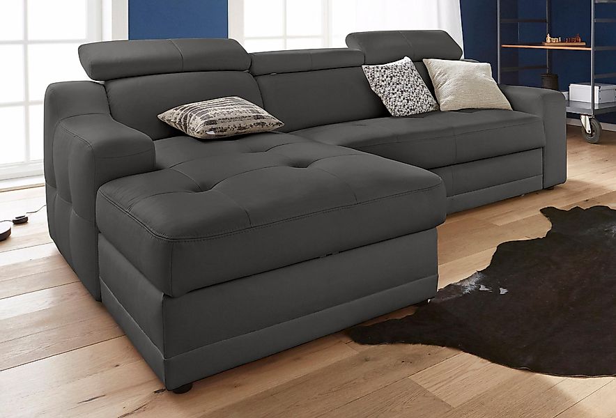 exxpo - sofa fashion Ecksofa »Lotos, bequem und funktionell, L-Form« mit Ko günstig online kaufen