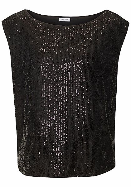 LASCANA Paillettenshirt mit breiten Trägern, Partytop, festlich günstig online kaufen