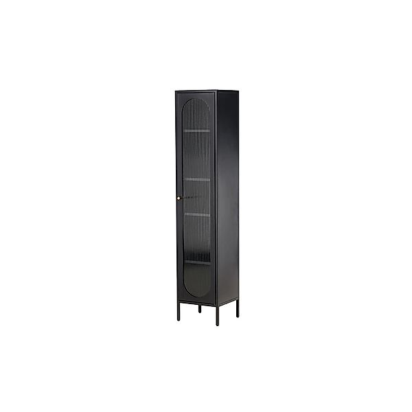 ebuy24 Cali Vitrinenschrank 1 Tür Schwarz günstig online kaufen