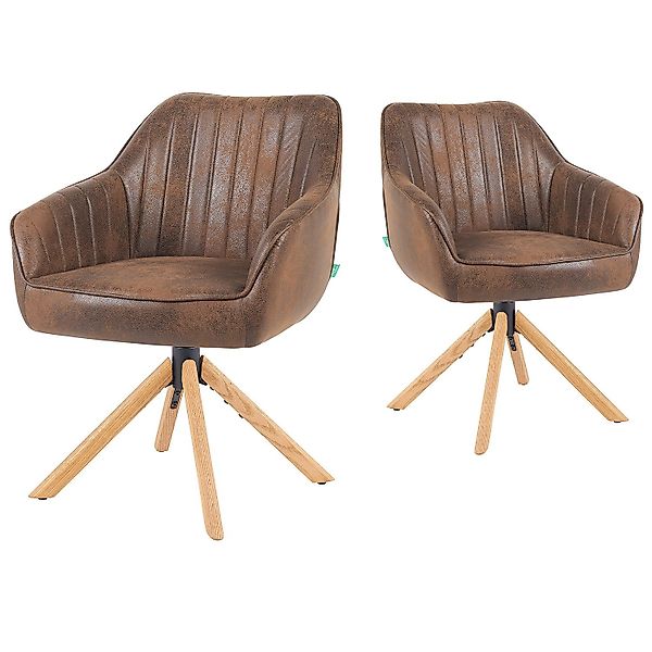 DUBI Möbel Polsterstuhl Mika-Luis 2er-Set, Federkern, günstig online kaufen