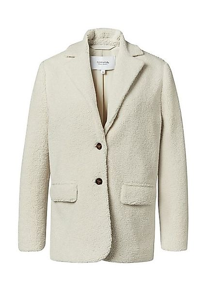 comma casual identity Blusenblazer Teddy-Blazer im Relaxed Fit Logo günstig online kaufen