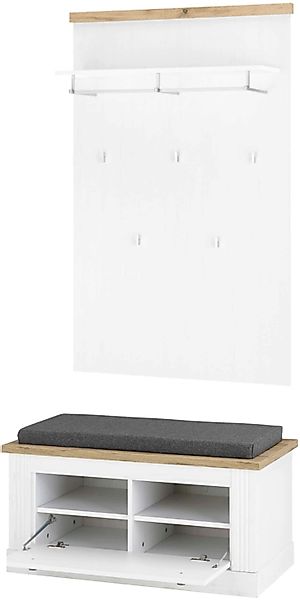 Home affaire Garderoben-Set "WESTMINSTER BESTSELLER" Schuhbank, Wandpaneel, günstig online kaufen