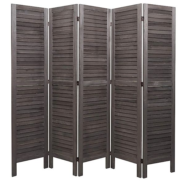 MCW Paravent G30 170x200cm Grau-Braun günstig online kaufen