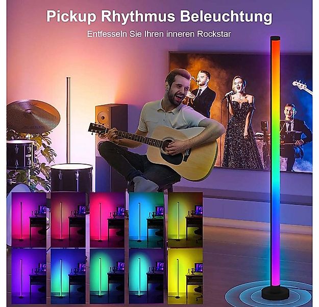 MUPOO LED Stehlampe LED-Stehleuchte Stehlampe,Smart LED Lightbar,Music Sync günstig online kaufen