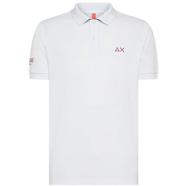Sun68  T-Shirts & Poloshirts Polo Sun68 Logo Beach Wei günstig online kaufen