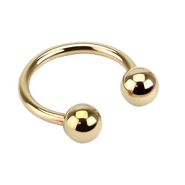 viva-adorno Nasenpiercing Hufeisen Piercing Edelstahl Kugeln günstig online kaufen