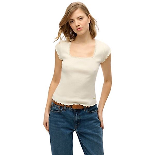 Superdry  T-Shirt T-shirt à encolure carrée femme  Essential günstig online kaufen