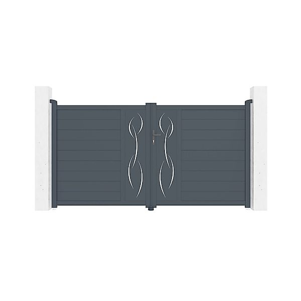 Casanoov Flügeltor Elektrisch 3M Life H 160Cm & Drehtorantrieb Hicker B200 günstig online kaufen