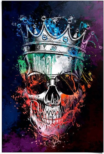 Reinders Poster "Graffity Totenkopf" günstig online kaufen