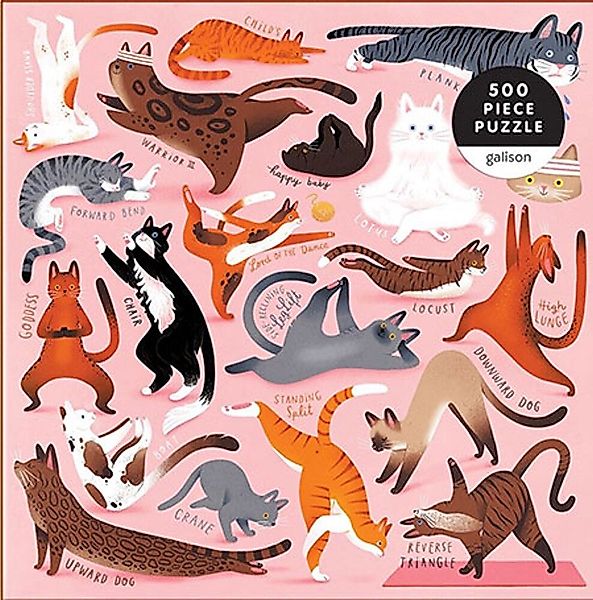 Chronicle Books Puzzle Katzen beim Yoga, günstig online kaufen