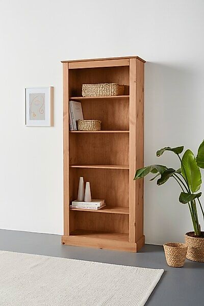 Home affaire Bücherregal Liotta, mit 4 verstellbare Einlegeböden, aus massi günstig online kaufen